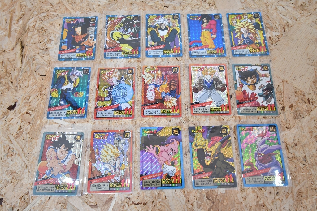 レトロ 当時物 95年 96年 97年 日本製 ドラゴンボール カードダス スーパーバトル キラ ジャネンバ 孫悟空 17号 ベビー など