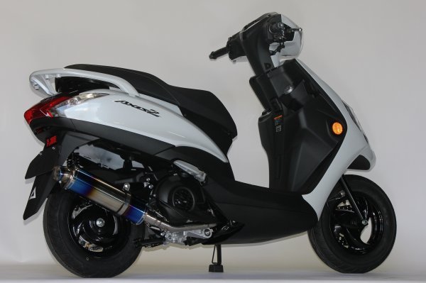 アクシスZ バイクマフラー 8BJ-SEJ6J S346 ステンレス ブルーカラー マフラー バイク用品 バイク用 バイクパーツ フルエキ 201-105_画像7