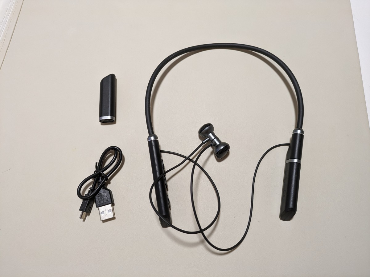 最新型 Bluetooth 5.3 IPX7防水 ワイヤレスイヤホン 首掛式 高音質 ブルートゥース マグネット搭載 マイク付き ハンズフリー通話_画像5