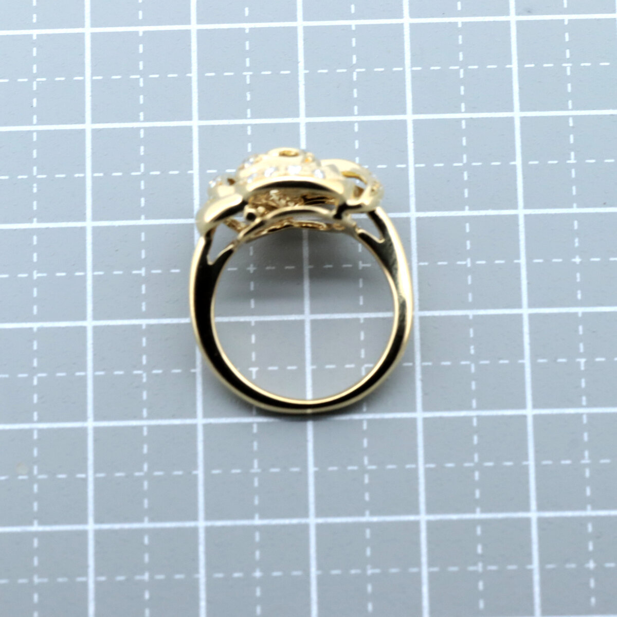 タサキ ダイヤモンド リング 指輪 0.22ct 10号 K18YG(18金 イエローゴールド) 質屋出品_画像7