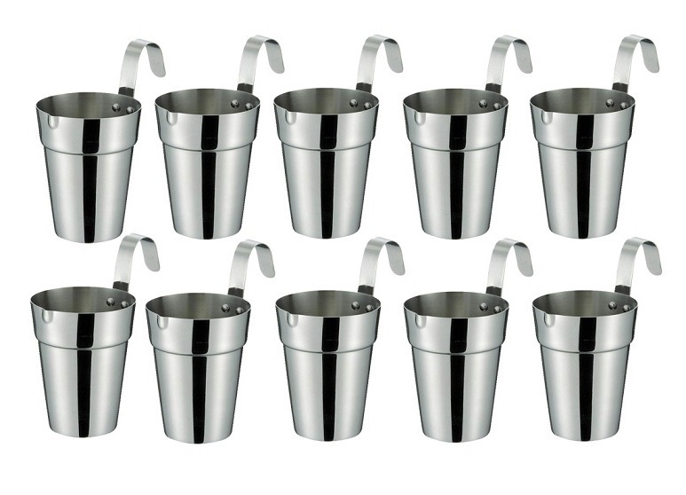 * stainless steel sake tongue po one . for 10 piece stainless steel 18-8 made therefore rust . strongly robust . long-lasting made in Japan new goods 