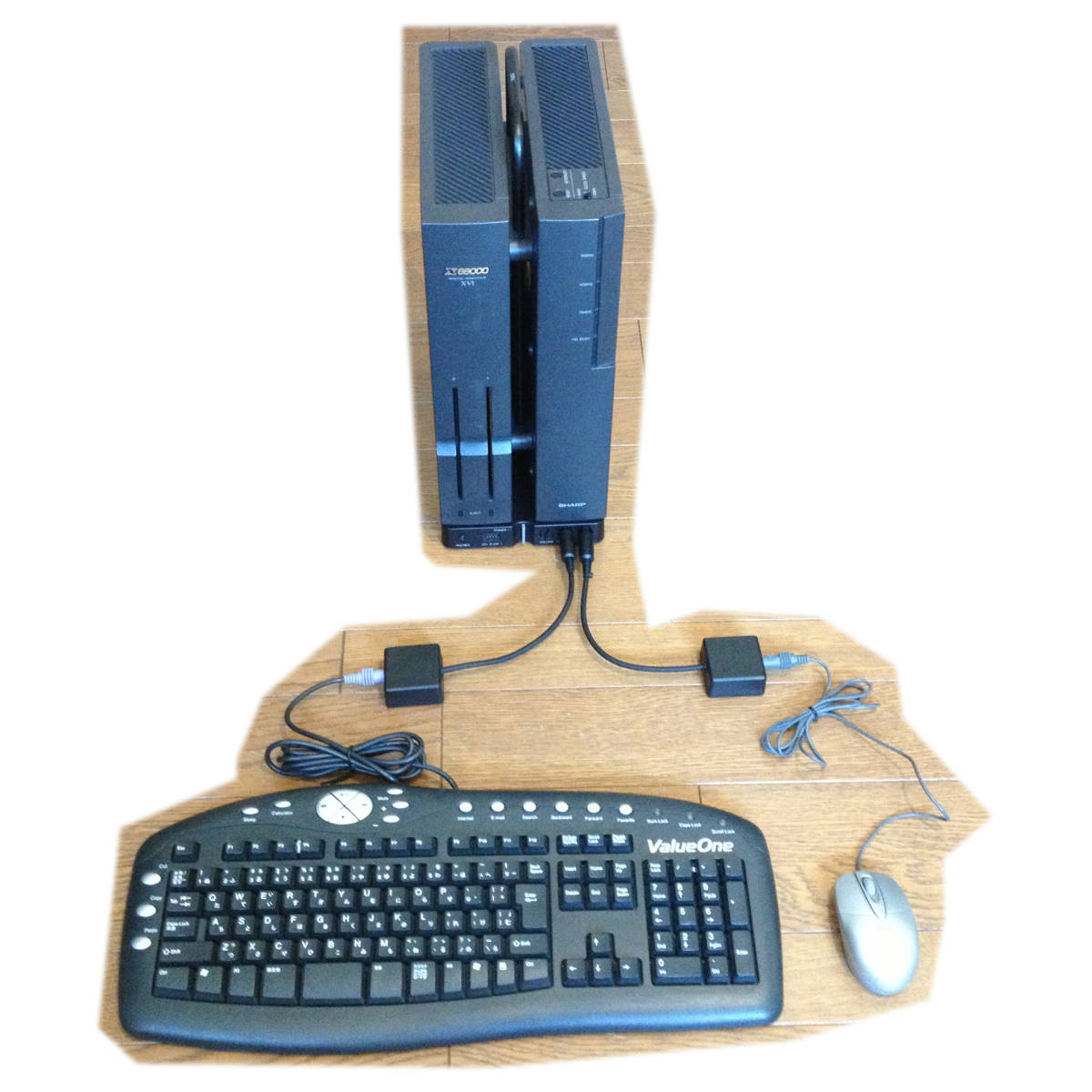 新品未使用◆SHARP X68000シリーズへPS2キーボードを接続するための変換機◆_接続例