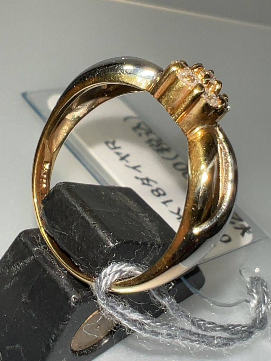 「処分品」pt/K18ダイヤモンドリング　KSM-003 0.22ct