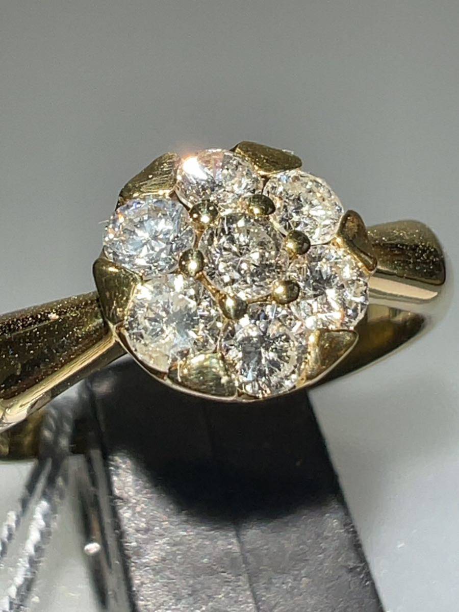 [ great special price ]K18 diamond ring 0.56ct KSM-013