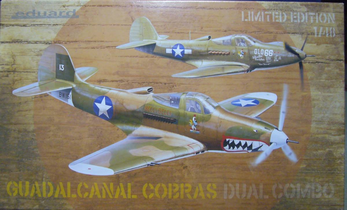エデュアルド 1/48 P-39&P-400エアラコブラ ‘‘ガダルカナル``コブラズ 限定版新品