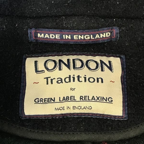 イングランド製★LONDON TRADITION/ロンドントラディション for GLR★ショート丈ウールPコート【36/レディースS/紺/ネイビー】◆YBF768_画像5