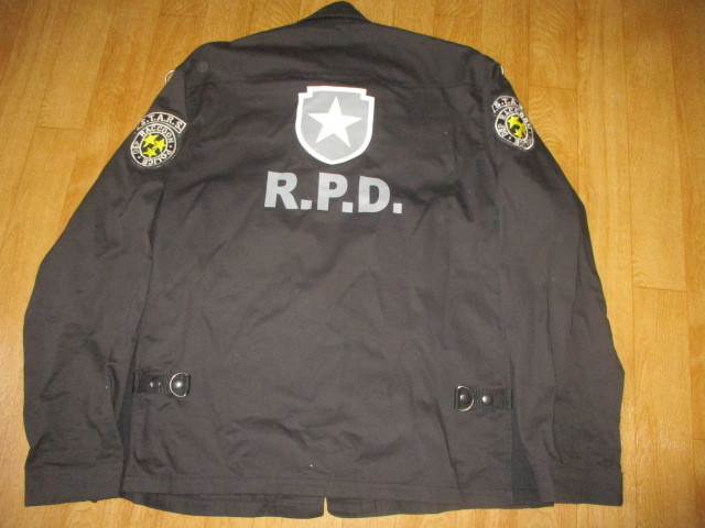 BIOHAZARD バイオハザード STARS ラクーンポリス R.P.D. ラクーン市警察 　パッチ多数　ジャケット　Lサイズ　美中古_画像2