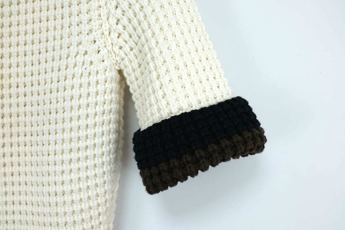 中古 21SS FENDI Knitted Short-sleeve Romper In White フェンディ ニット ジャンプスーツ ホワイト サイズ36_画像4