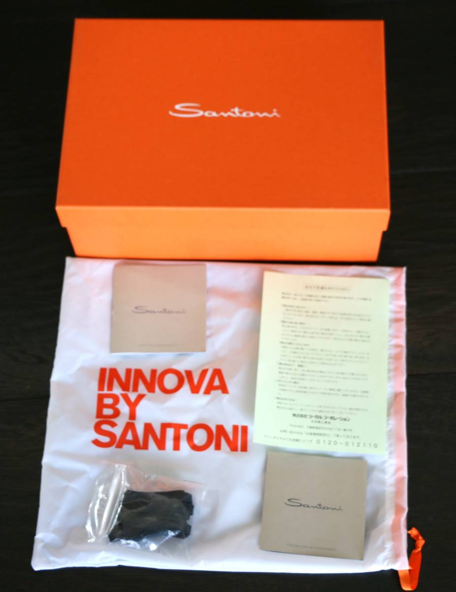 格安新品　12.6万　サントーニ　SANTONI 高級スニーカー　UK8 秋冬スニーカー　　メンズ_画像8