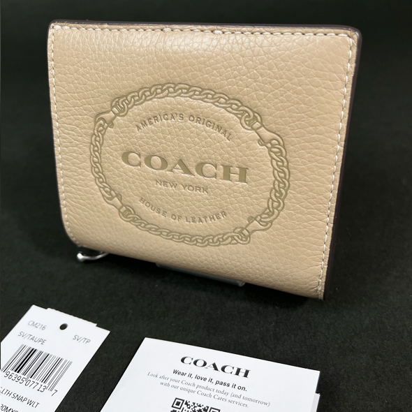 COACH 本物 新品 コーチUSAアウトレット正規品】スナップ ウォレット