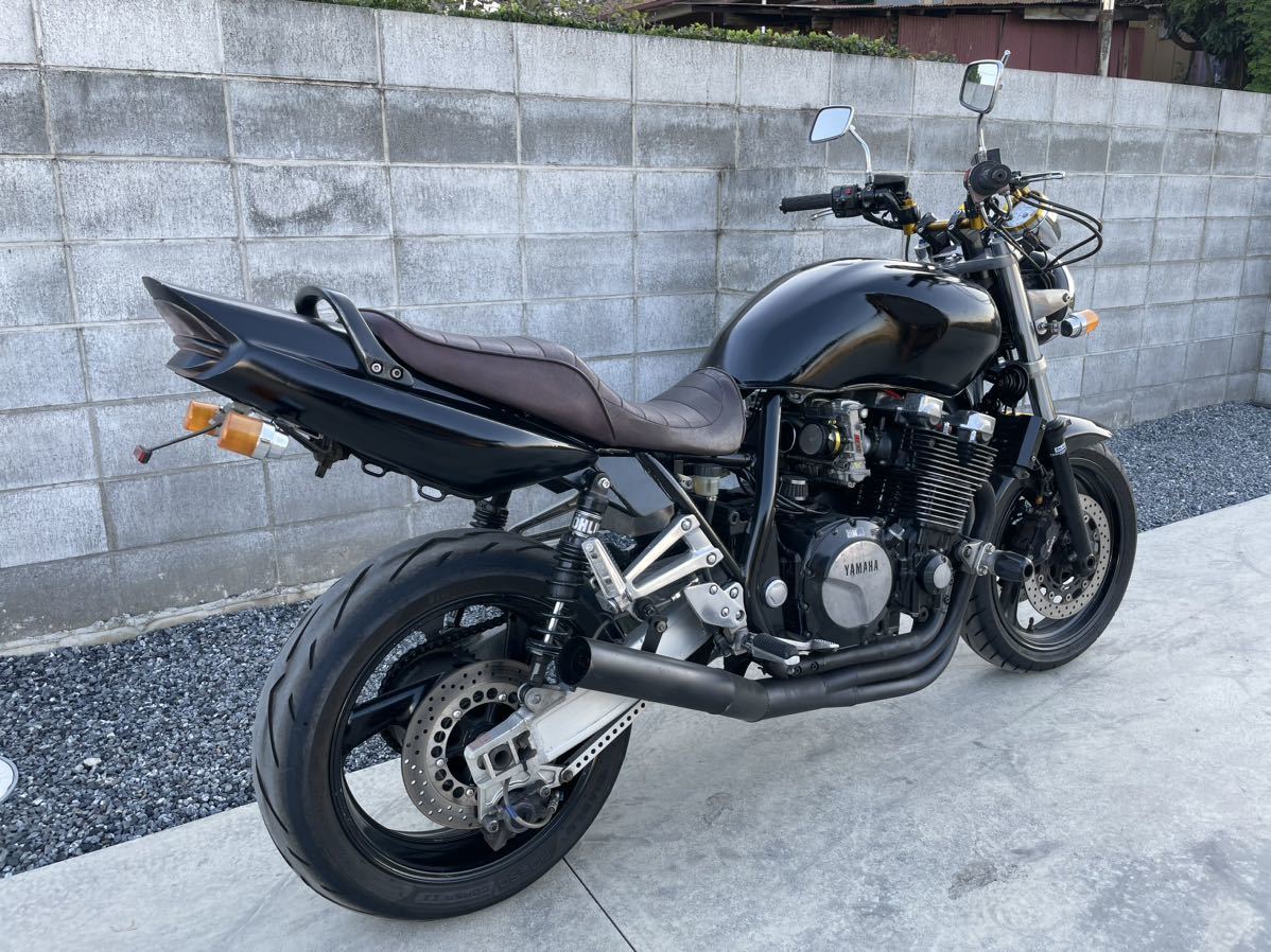 配送のみ!! ヤマハ XJR1300 車検有 6年12月迄 RP01J カスタム車 FCR ウオタニ ショート官 CBXハンドル ETC XJR1200 YAMAHA 売り切り_画像3