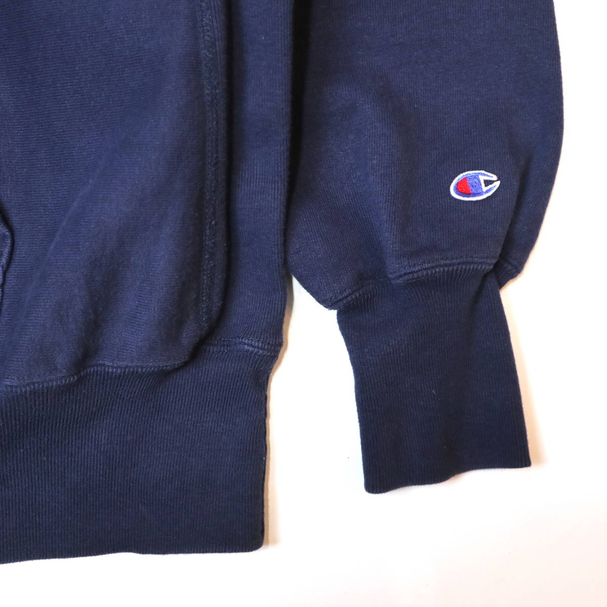 [ウイングフット] 90s Champion リバースウィーブ パーカー Reverse Weave vintage ヴィンテージ USA製 チャンピオン 80s スウェット 紺_画像4