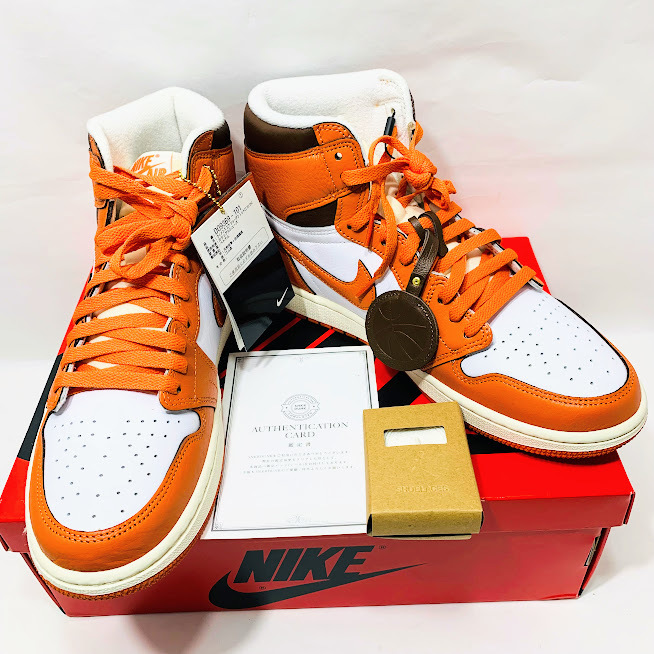 1円～ 未使用 NIKE WMNS AIR JORDAN1 RETRO HI OG Starfish DO9369-101