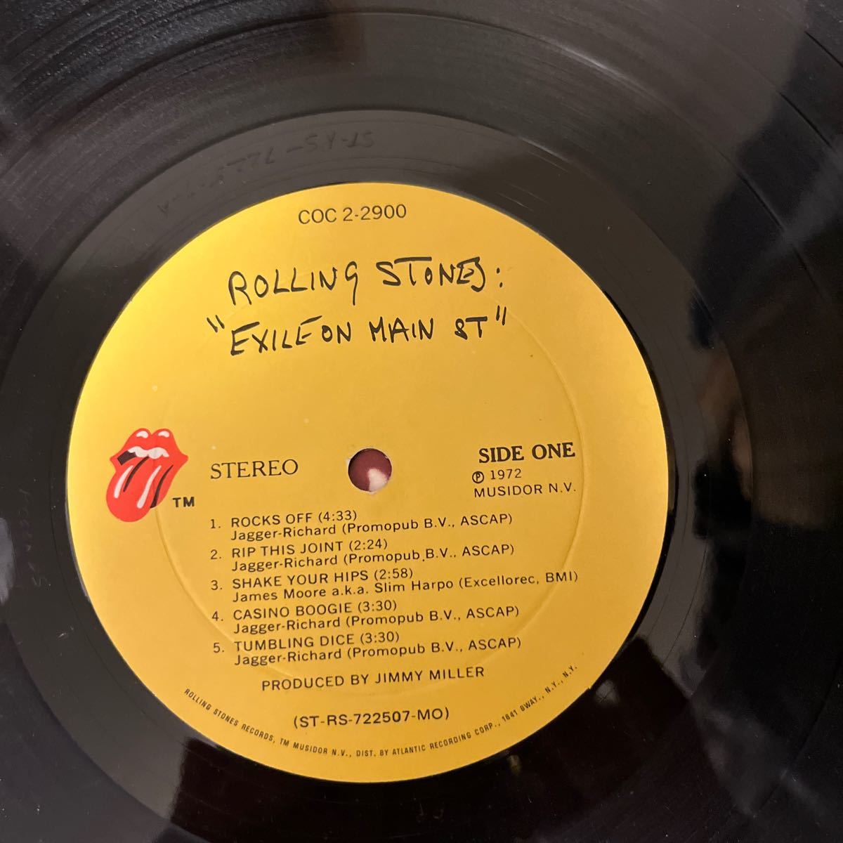 1972年作品 ローリング・ストーンズ　EXILEON・ON・MAIN・STお値打ち盤　綺麗傑作最高盤　二枚組ヴィンテージレコード　オールド_画像9