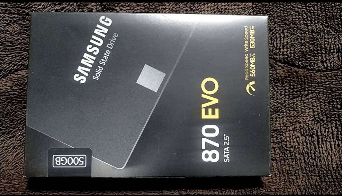 中古品 SAMSUNG 870 EVO 2.5インチ 7mm SATA 500GB_画像3