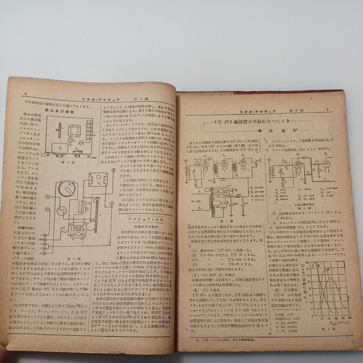 zaa-527♪月刊無線雑誌【ラヂオアマチュア 】特集;我国受信用真空管の歴史　1948年5月号 科学出版社 当時物 希少本