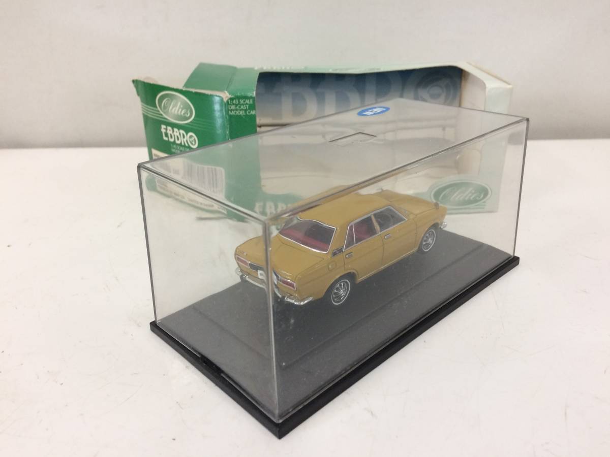 D-③【EBBRO】NISSAN BLUEBIRD SSS One of 2976 pcs BROWN エブロ 日産ブルーバード ブラウン【1/43scale】_画像8