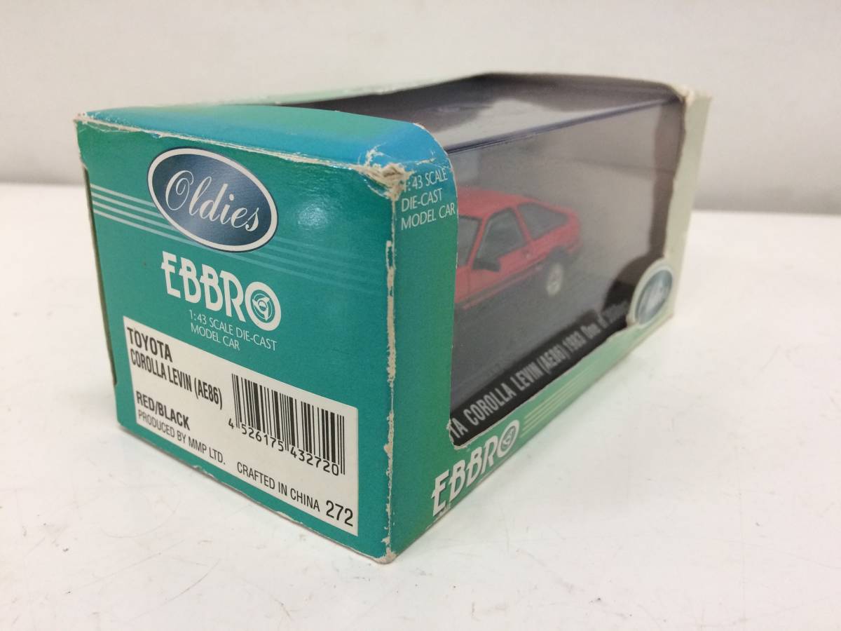 D-⑤【EBBRO】TOYOTA COROLLA LEVIN(AE86)1983 One of 3000pcs エブロ トヨタ カローラ 車 模型 ミニカー【1/43scale】_画像5