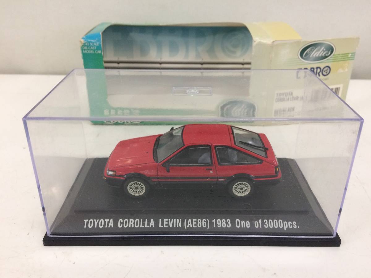 D-⑤【EBBRO】TOYOTA COROLLA LEVIN(AE86)1983 One of 3000pcs エブロ トヨタ カローラ 車 模型 ミニカー【1/43scale】_画像6