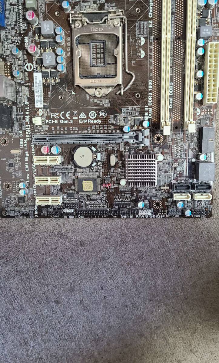 ★中古品 BIOS確認 マザーボード B85H3-M4 V:1.0 LGA1150★_画像3