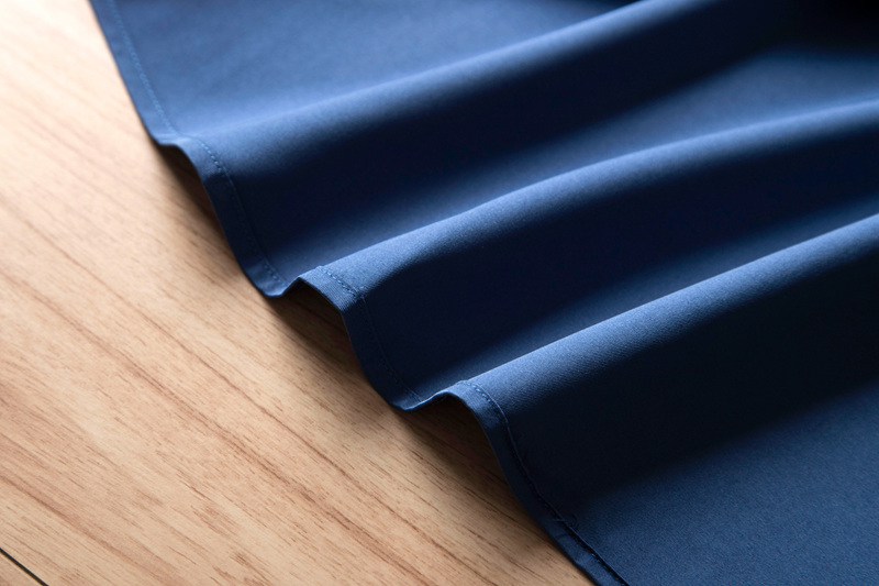 P2812-2XL 新品DCKMANY■シルク混 長袖シャツ メンズ ノーアイロン 形態安定 ドレスシャツ ワイシャツ 無地 ビジネス シャツ/ブルーの画像10