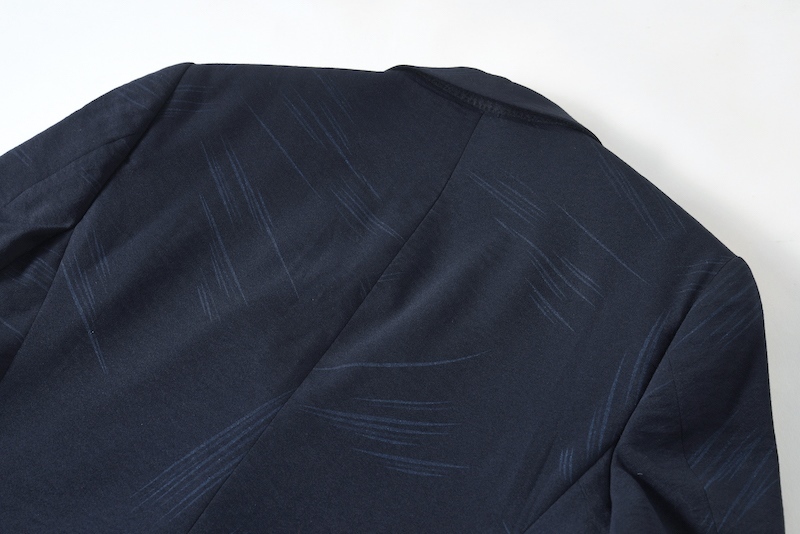 特価P32-L新品■アセテート テーラードジャケット メンズ スーツ ジャケット 通勤 春秋 細身 カジュアル ブレザー シルクのような質感/紺_画像8