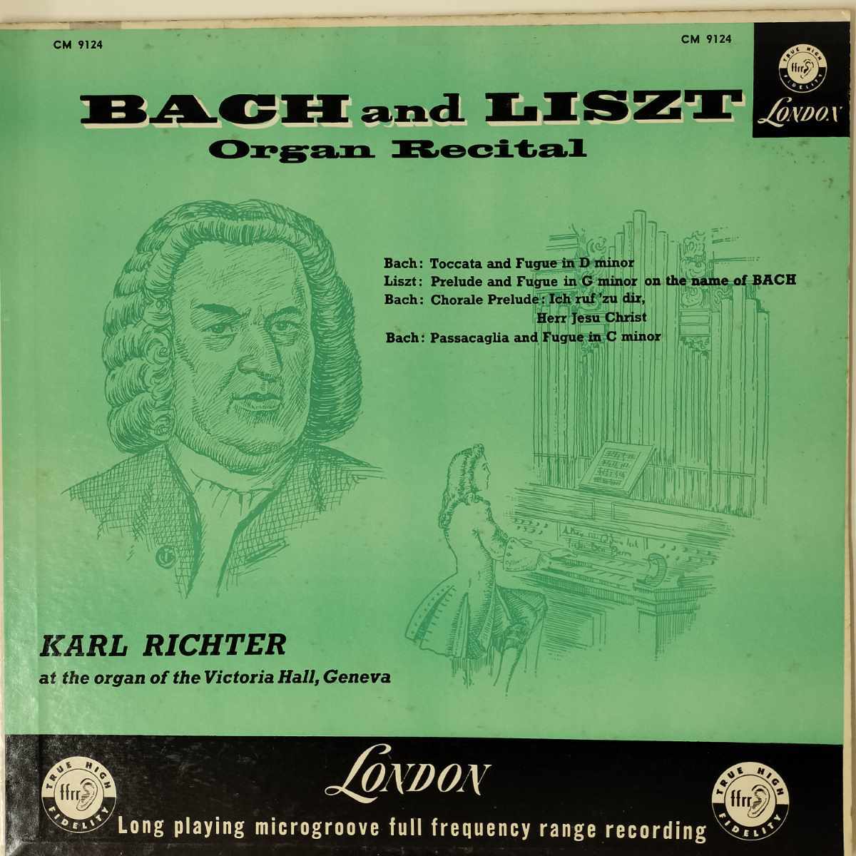 38281【US盤】 Richter/Bach And Liszt Organ Recital_画像1