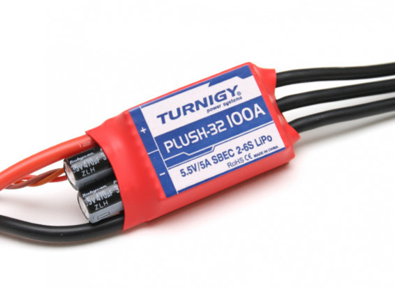 ☆ Turnigy NEW Plush-32 100A 2～6S ブラシレス スピード コントローラー SBEC 5A（Rev1.1.0）アンプ 高品質_画像1