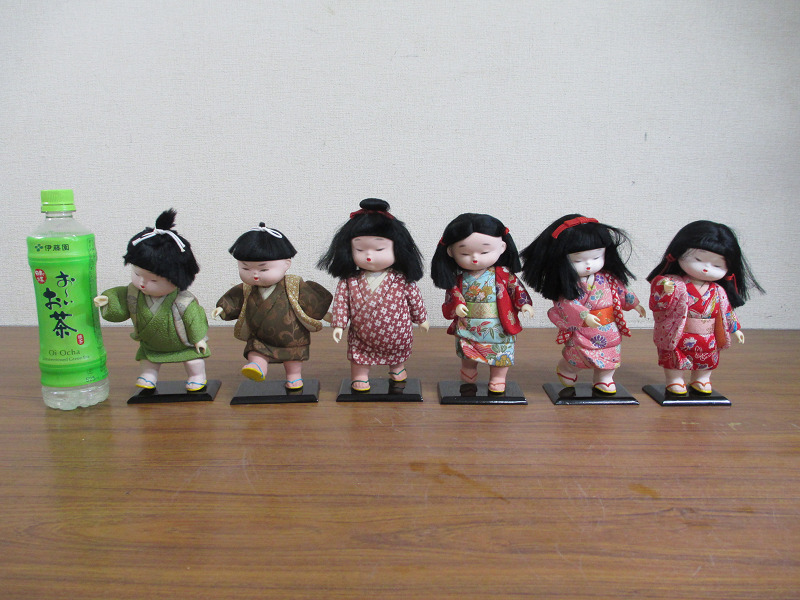 【Y10/D】真多呂人形 木目込人形 童子 6体セット 日本人形 まとめ_画像1