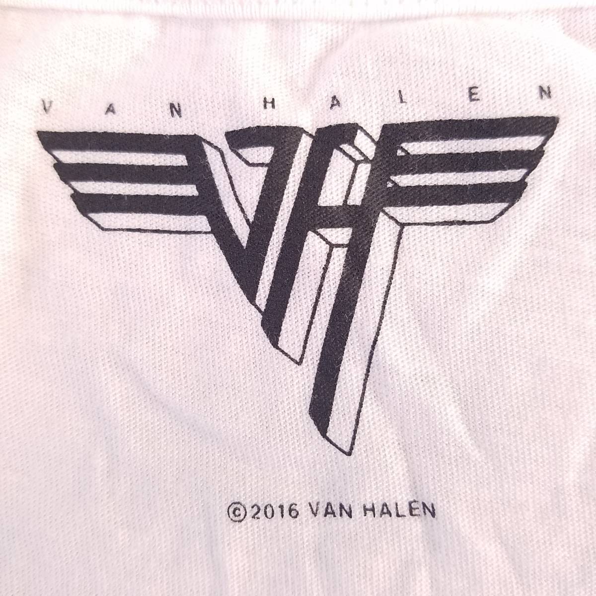 魅惑のバンドT特集! 10sデッド『GU(ジーユー) × VAN HALEN(ヴァン・ヘイレン)』WOMEN グラフィックTシャツ(半袖) オフホワイト S／ロックT_画像3