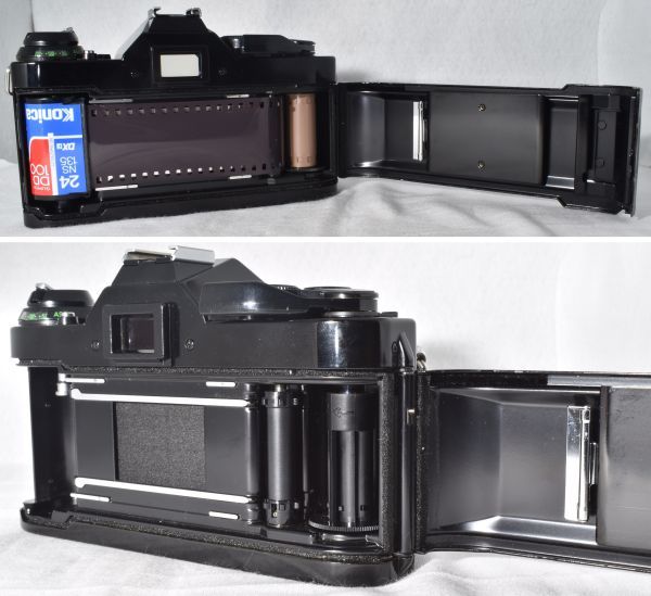 【整備/性能測定済】Canon AE-1 PROGRAM ブラック＋FD50mmF1.8 S.C. P,S,機能OK(1164405_76)_シャッター幕は普通、フィルム装填確認済み