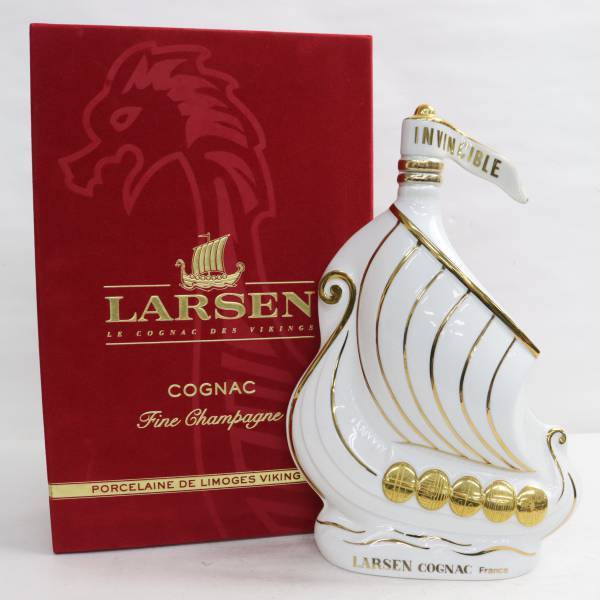 LARSEN（ラーセン）ヴァイキング シップ ホワイト 40% 700ml 白陶器（重量 1366g）O23K020005_画像1