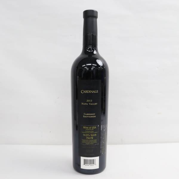 CARDINALE（カーディナル）ナパ ヴァレー カベルネ ソーヴィニヨン 2013 14.5％ 750ml J23K050001_画像4