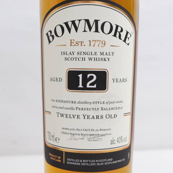 BOWMORE（ボウモア）12年 40％ 700ml E23K100011_画像2