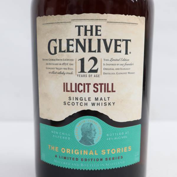 1円～GLENLIVET（グレンリベット）12年 イリシットスティル ザ オリジナル ストーリーズ 48％ 700ml S23K110030_画像2