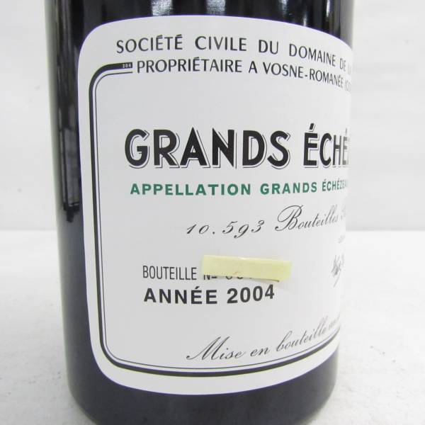 DRC GRANDS ECHEZEAUX（グラン エシェゾー）2004 13％ 750ml ※液面低下 G23K170020_画像6