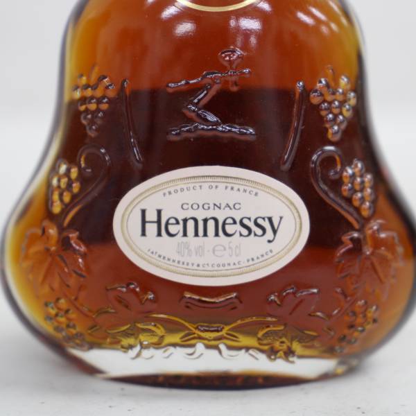 1円~Hennessy（ヘネシー）XO 金キャップ ミニチュアボトル 40％ 50ml O23J230177_画像2