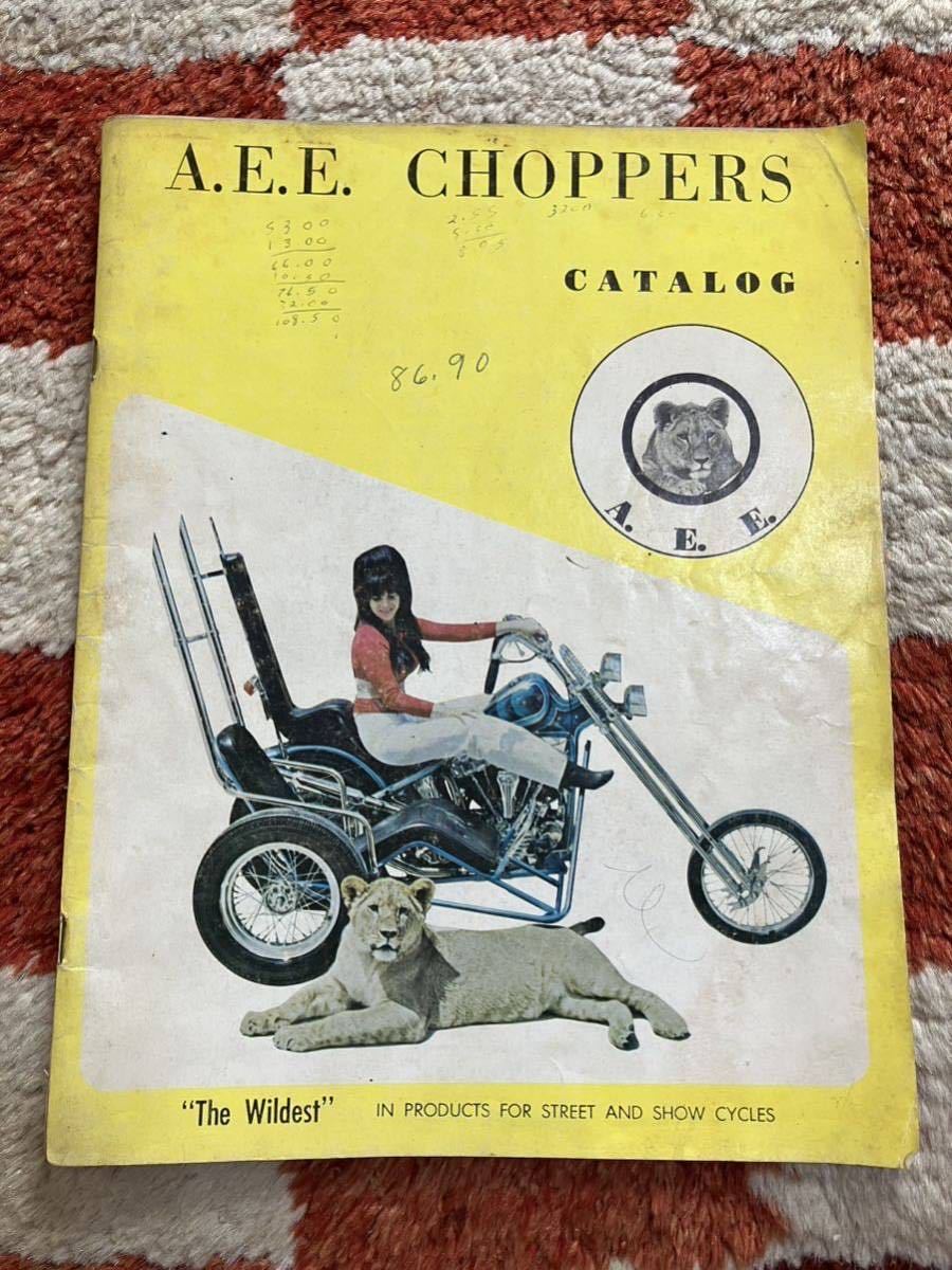 A.E.E choppers inc catalog カタログ　AEE chopper チョッパー　ビンテージ　ショベル　パン　ナックル　サイドバルブ_画像1