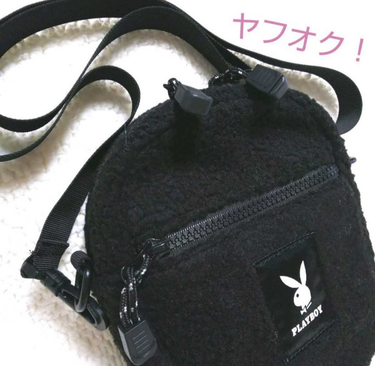 PLAYBOY Play Boy shoulder bag black color [ new goods * tag attaching ]