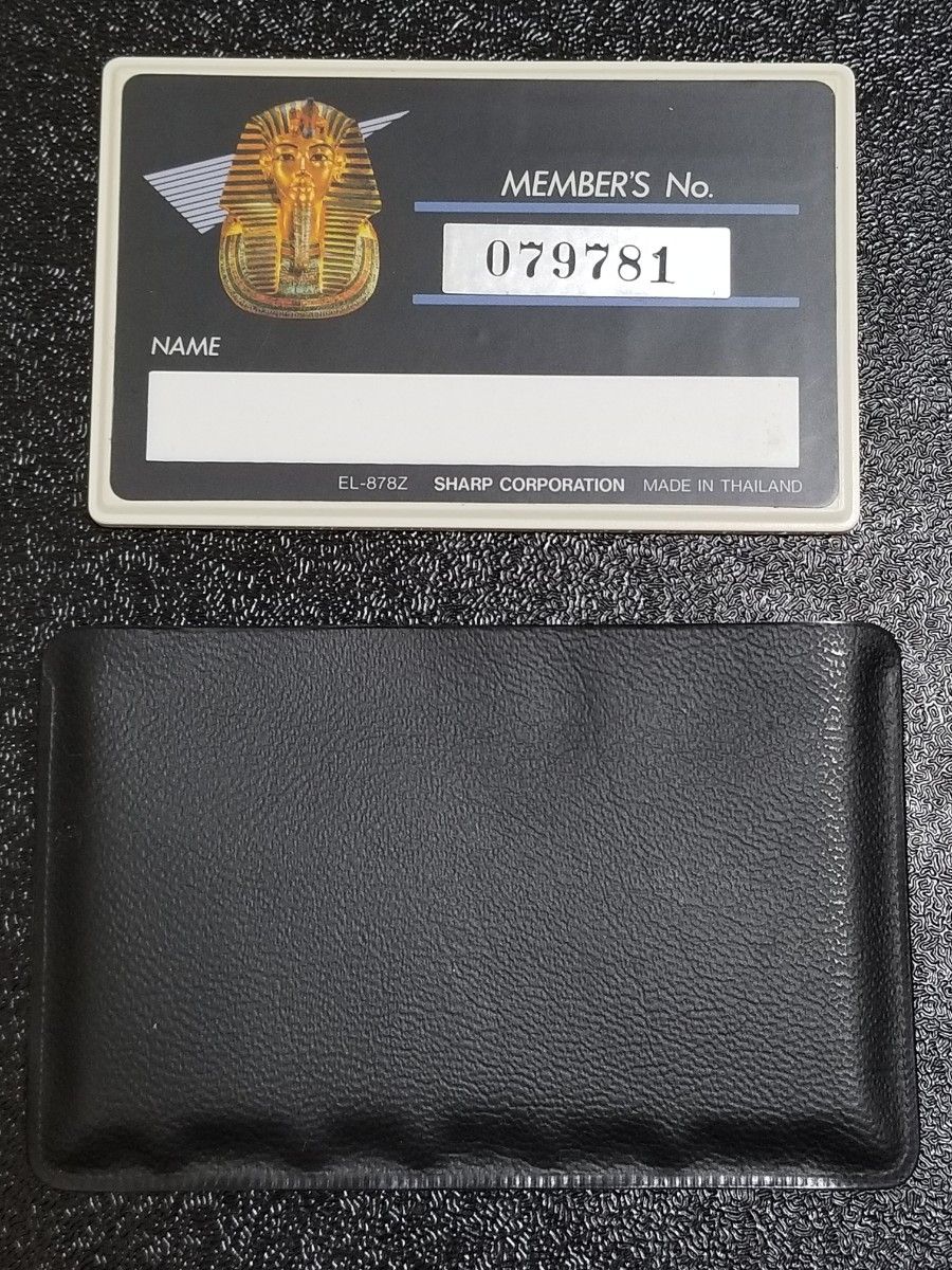 SHARP X68000 EXEクラブメンバーズカード電卓 会員証 ジャンク SHARP X68000 EXEクラブメンバーズカード電卓 会員証 ジャンク
