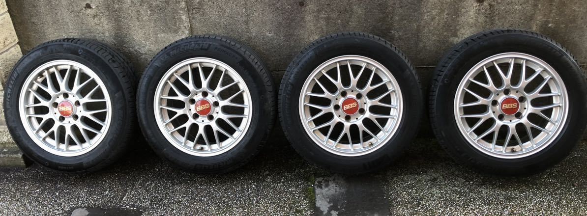 BBS RG-F RG403 7.0J +48 PCD 112 ミシュラン プライマシー4 205/55R16 4本セット_画像1