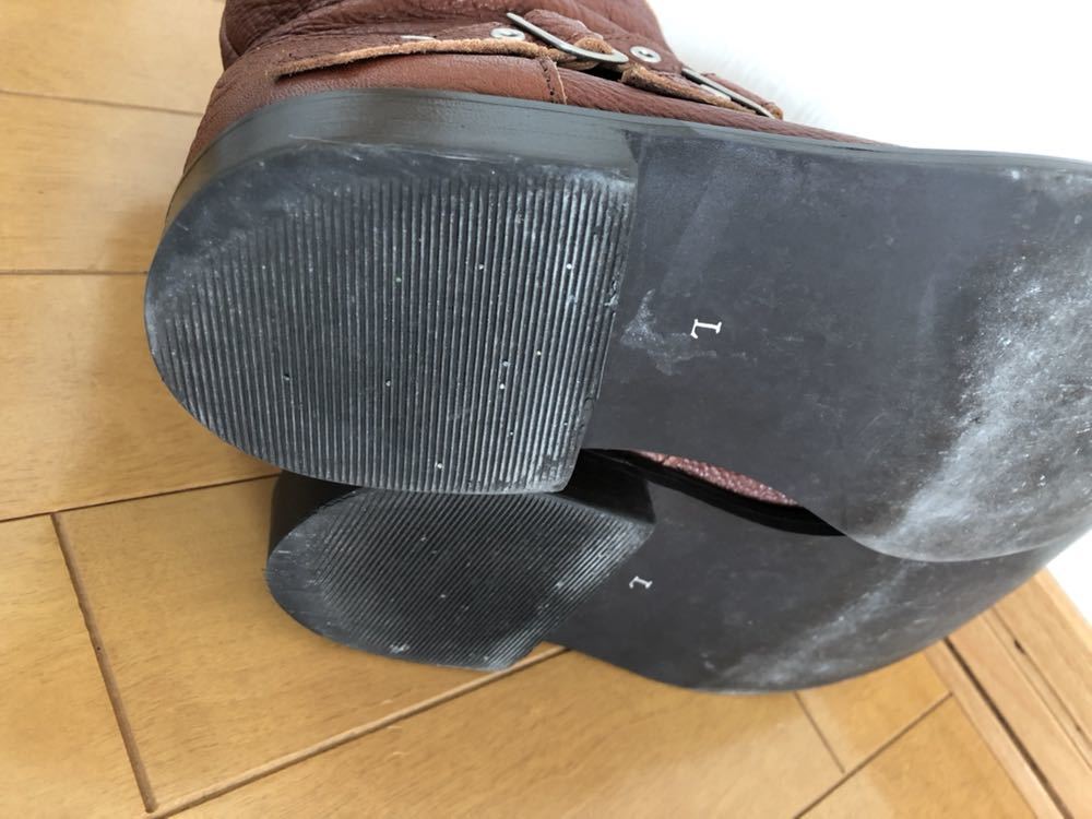  прекрасный товар * Sunao Kuwahara engineer boots * размер L*24.0~24.5. person .