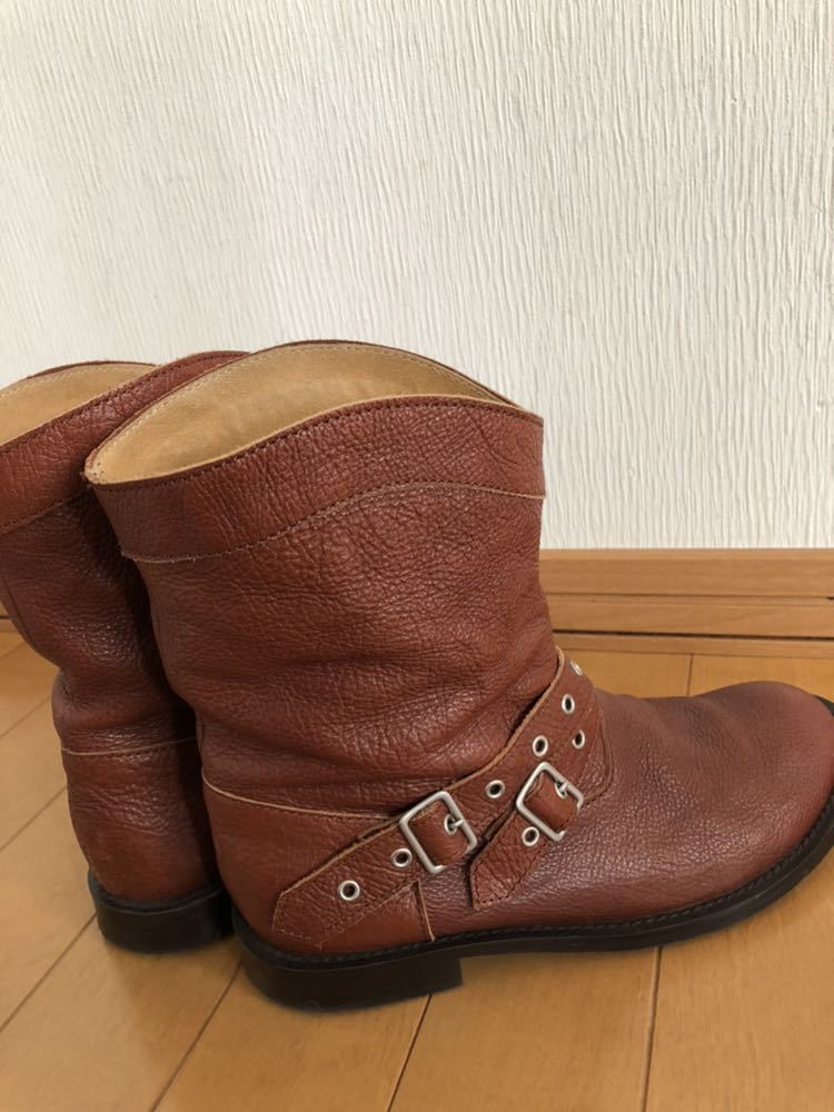  прекрасный товар * Sunao Kuwahara engineer boots * размер L*24.0~24.5. person .