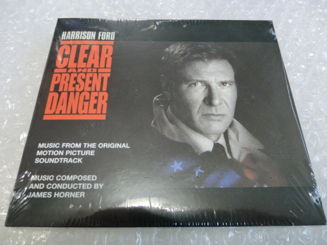 新品即 廃盤CD CLEAR AND PRDSENT DANGER 今そこにある危機 サントラ ハリソン・フォード ウィレム・デフォー ジェームズ・ホーナー 人気盤_画像1