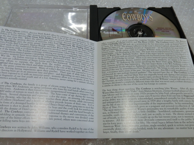 即CD 11人のカウボーイ オリジナル・サウンドトラック ジョン・ウィリアムズ Johnny Williams ジョン・ウェイン 西部劇 1971年 70s 人気盤_画像2