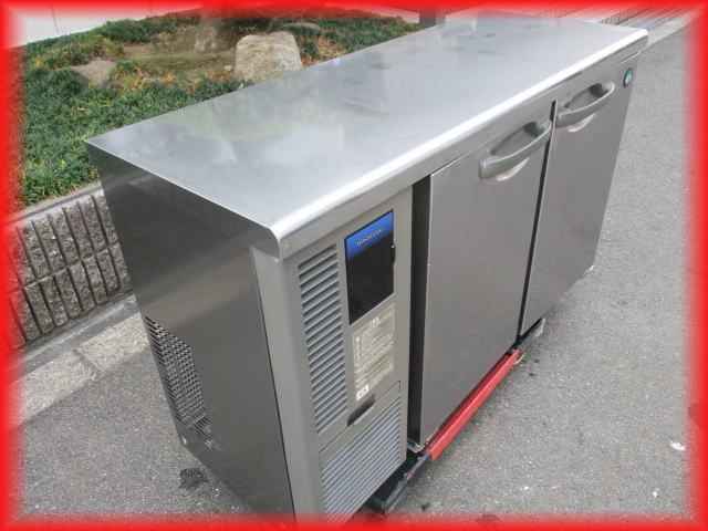 送料無料 冷蔵庫 業務用 中古 2017年製 2ドア 台下冷蔵庫 ホシザキ 1200×450mm 169L RT-120MTF コールドテーブル 厨房器機 b_画像5