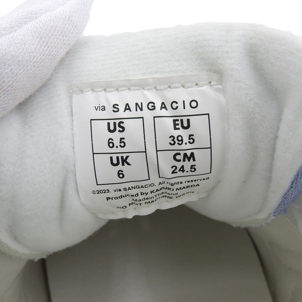 未使用 SANGACIO サンガッチョ にゅ~ず DENIM SKY BLUE スニーカー