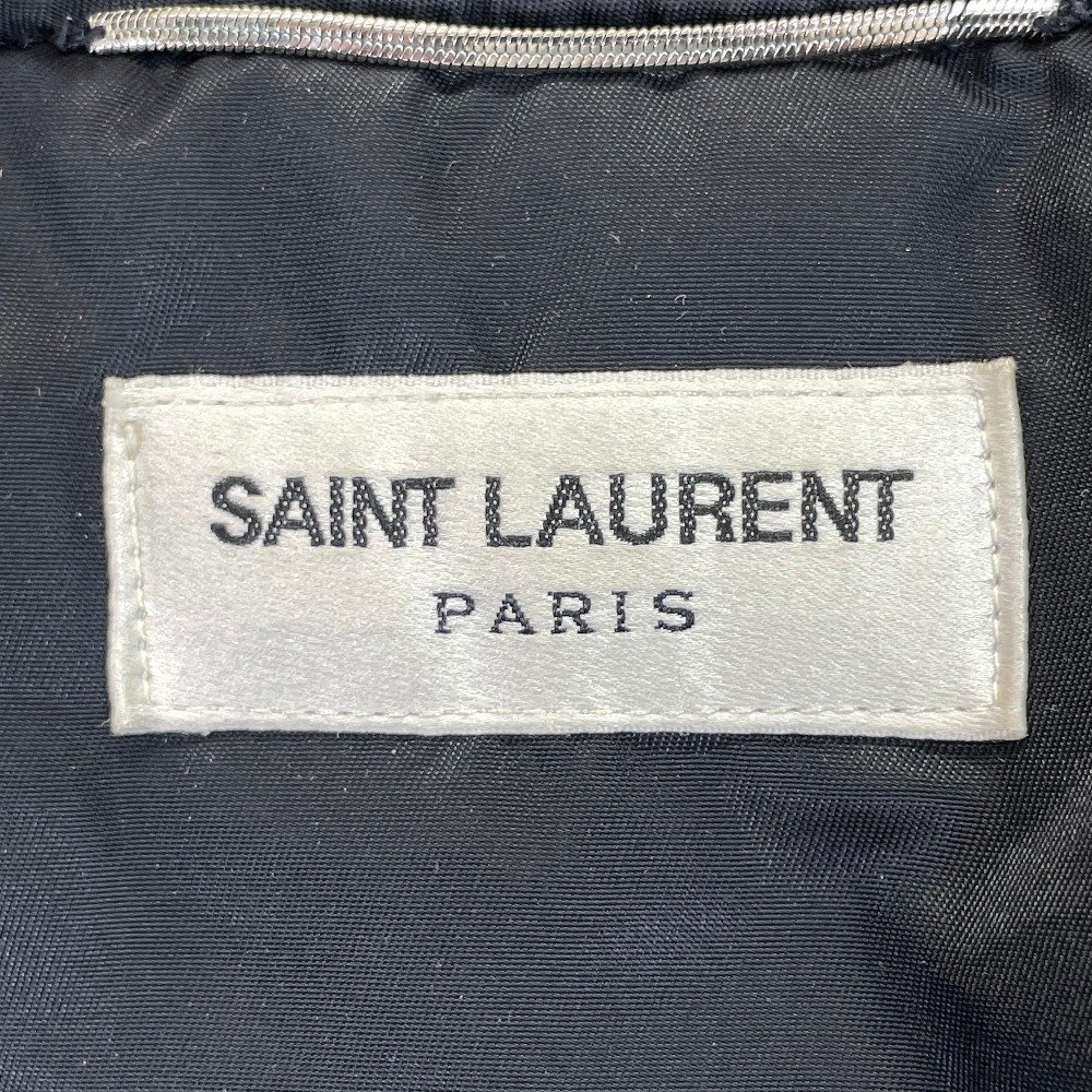 1円 SAINT LAURENT PARIS サンローランパリ エディ期 2015年製 397643 MA-1 ボンバージャケット ジャケット 表示なし ブラック メンズ_画像4