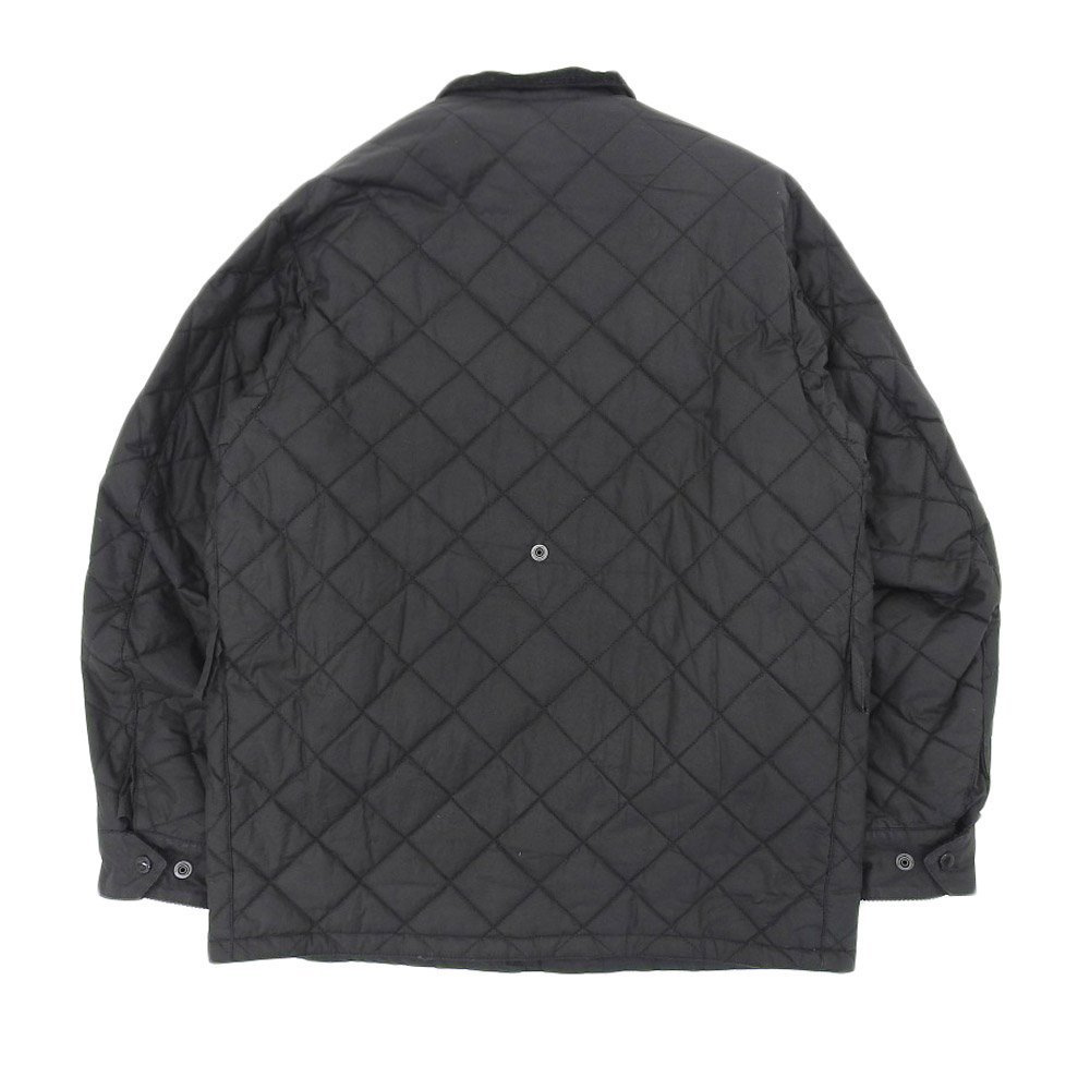 美品 Barbour バブアー 【×SATURDAYS】 キルティングワックスコットン B.INTL ジャケット メンズ ブラック S_画像2