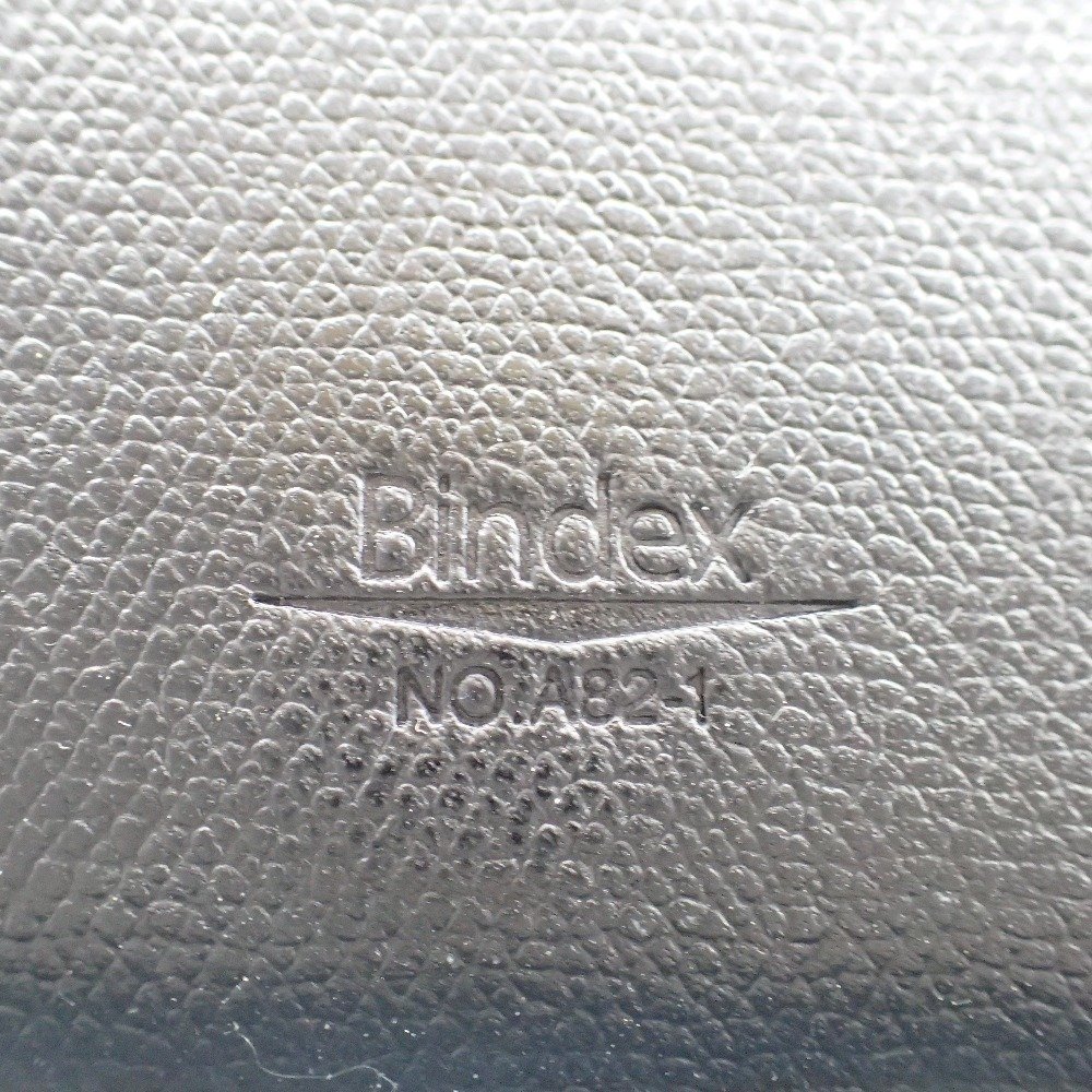 【美品】Bindex バインデックス セクレタリシリーズ 型押しレザー システム手帳 ブラック_画像9